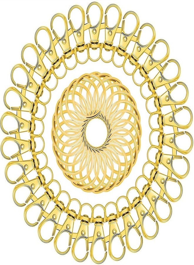 دي آي واي كرافتس مجموعة أدوات يدوية الصنع، لون برونزي عتيق، مشابك وحلقات معدنية لسلسلة المفاتيح، خطافات سلسلة المفاتيح مع حلقات مفاتيح لتعليقها، مفاتيح، مجوهرات، أعمال فنية يدوية، مجموعة أدوات صنع المجوهرات، لون ذهبي و(قطعة واحدة، لون برونزي عتيق) - Image 3